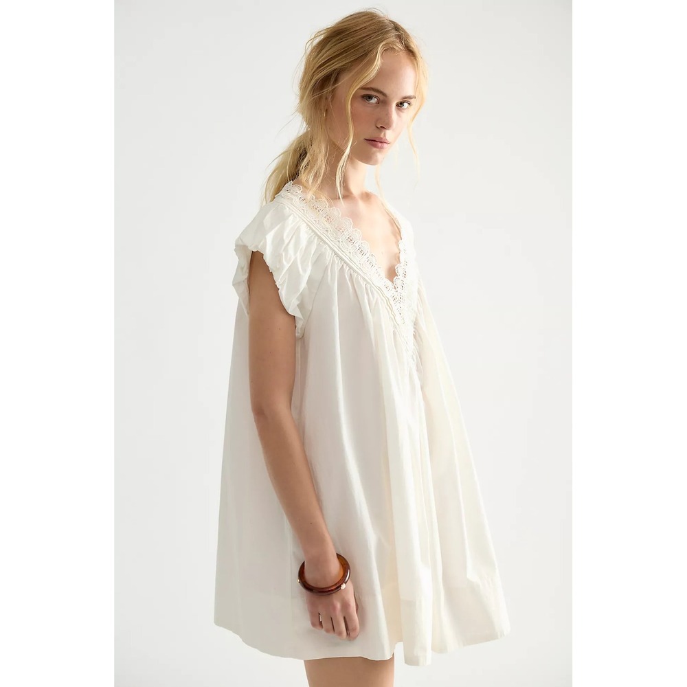 Free People Mini Dress Sundazed NWOT Sugar Swizzle White XS